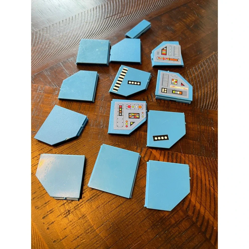 1980s Fisher Price Construx 578 blue flat panels parts‎ replacement fp toys 2x2